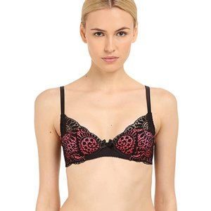 NWT L’Agent by AP Brigit Lace Overlay Plunge Bra